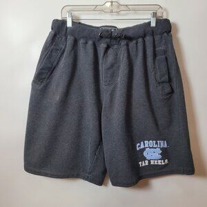 CSG Carolina Tar Heels Gray Athletic Shorts 2XL Cotton Blend Mens Activewear